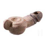 R&ouml;mische &Ouml;llampe in Phallus-Form, 1. H&auml;lfte 2. Jhdt. n. Chr.