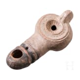 R&ouml;mische &Ouml;llampe in Phallus-Form, 1. H&auml;lfte 2. Jhdt. n. Chr.