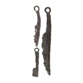 Drei keltische Ringknaufmesser, Lat&egrave;nekultur, 2. - 1. Jhdt. v. Chr.
