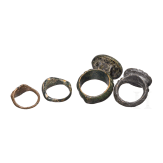 Vier antike Ringe aus Bronze, hellenistisch, r&ouml;misch und islamisch, 2. Jhdt. v. Chr. - 13. Jhdt. n. Chr.