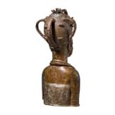 Massive Bronzeb&uuml;ste einer K&ouml;nigin, Benin, 20. Jhdt.