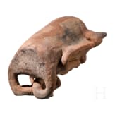 Gro&szlig;es, fig&uuml;rliches Opfergef&auml;&szlig;, Guatemala, wohl Maya, Postklassische Periode, 900 - 1200 n. Chr.