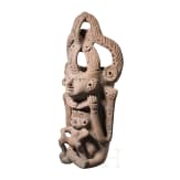 Gro&szlig;es, fig&uuml;rliches Opfergef&auml;&szlig;, Guatemala, wohl Maya, Postklassische Periode, 900 - 1200 n. Chr.