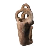Gro&szlig;es, fig&uuml;rliches Opfergef&auml;&szlig;, Guatemala, wohl Maya, Postklassische Periode, 900 - 1200 n. Chr.