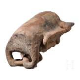 Gro&szlig;es, fig&uuml;rliches Opfergef&auml;&szlig;, Guatemala, wohl Maya, Postklassische Periode, 900 - 1200 n. Chr.