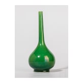 Gr&uuml;n glasierte Vase, China, wahrscheinlich 19./20. Jhdt.