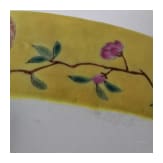 Seltenes Famille-Rose-Becken mit Narzissen, China, wohl Guangxu-Periode, 19./20. Jhdt.