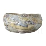Kleines, seltenes, reliefiertes Wassergef&auml;&szlig;, China, wohl Qianlong-Periode, 18. Jhdt.
