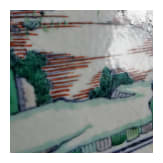Famille-Rose-Blumentopf mit Fluss- und Berglandschaft, China, wohl Kangxi-Periode, 18. Jhdt.