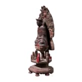 Bemalte Holzstatue des Buddha Amithaba, China, 18. Jhdt.