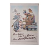 Drei Entw&uuml;rfe f&uuml;r Postkarten, M&uuml;nchen, 1950er Jahre