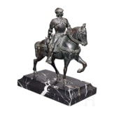 Bronzefigur des Condottiere Bartolomeo Colleoni, wohl deutsch oder Italien, um 1900