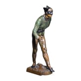 Eug&egrave;ne Marioton (1854 - 1933), Harlequin, a French FBL reproduction, 2nd half of the 20th century