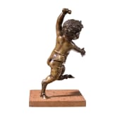 A bronze satyr, probably German or French, late 19th century