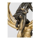 A French ormolu candlestick with female nude, 19th century