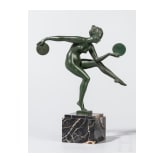Marcel Andr&eacute; Bouraine (1886 - 1948), Dancer with Discs, French, 20th century