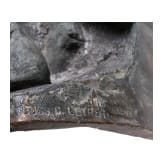 Balthasar Schmitt (1858&ndash;1942), St. Hubertus in bronze, German, 1st half of the 20th century