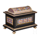 Schatulle mit Emaille-Dekor, Spanien, um 1880