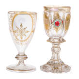 Zwei Biedermeier-Gl&auml;ser, B&ouml;hmen, 19./20. Jhdt.
