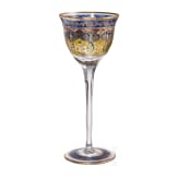 St&auml;ngelglas mit Jodhpur-Dekor, Schreiberhau, Josephinenh&uuml;tte (Entwurf), Petersdorf, Fritz Heckert, um 1925 (Ausf&uuml;hrung)
