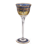 St&auml;ngelglas mit Jodhpur-Dekor, Schreiberhau, Josephinenh&uuml;tte (Entwurf), Petersdorf, Fritz Heckert, um 1925 (Ausf&uuml;hrung)