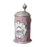 Walzenkrug mit Fisch, Ansbach, um 1790