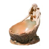 An art nouveau bowl with a fisherwoman, Eichwald, Bernhard Bloch, circa 1910