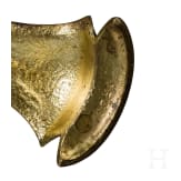 A large gilt-metal mounted, glazed art-nouveau pottery vase, circa 1910
