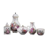 A rare 28-piece porcelain coffee and tea set, Frankenthal, 1762-1770