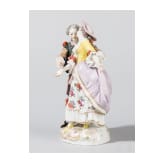 A porcelain couple, Frankenthal, 18th century
