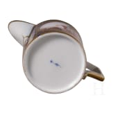 A finely painted porcelain creamer, Berlin, KPM, circa 1800