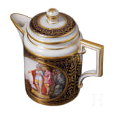 A finely painted porcelain creamer, Berlin, KPM, circa 1800