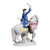 A drummer on horseback, Johann Joachim Kaendler, circa 1755 (design), Meissen, 20th century (finish)