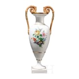A porcelain vase with flowers, Meissen, 20th century