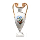 A porcelain vase with flowers, Meissen, 20th century