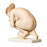 A porcelain figure "drinking nude", Ernst Weck, 1924 (design), Rosenthal, 1940s (finish)