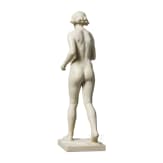 A buiscuit porcelain figure of a walking nude "Die Schreitende", Ottmar Obermaier, 1931 (design), Rosenthal, Kunstabteilung Selb, 1940s (finish)
