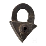 A German triangular padlock, 17th century