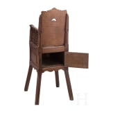 A French high chair with carved mascaron, circa 1700