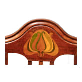 A German art nouveau high-backed chair, early 20th century