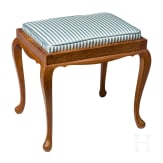 An elegant Pakistani secretary desk with ottoman, M. Hayat & Bros., 20th century