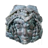 A bronze gargoyle fountain, probably German, 19th century