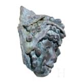 A bronze gargoyle fountain, probably German, 19th century