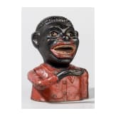 A U.S./English piggy bank "Jolly Nigger-Bank", circa 1900