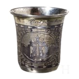 A nielloed silver beaker, Ukraine, dated 1837