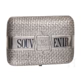 A Russian silver trompe l'oeil purse with niello inscription "SOUVENIR", Moscow, Ivan Prudnikov, circa 1880
