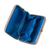 A Russian silver trompe l'oeil purse with niello inscription "SOUVENIR", Moscow, Ivan Prudnikov, circa 1880