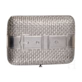 A Russian silver trompe l'oeil purse with niello inscription "SOUVENIR", Moscow, Ivan Prudnikov, circa 1880