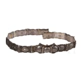 An Ottoman silver and niello belt with thugra marks, 19th century