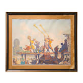Vadim Dmitrievitch Falileieff (1879 - 1950), Oriental Scene with Fanfares, Russian, dated 1933